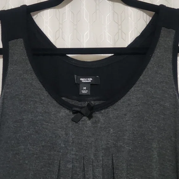 Women's Vera Wang Nightgown Black And Gray - Picture 2 of 13